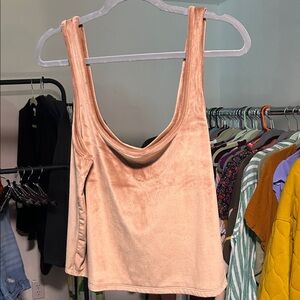 Velvet Crop Top